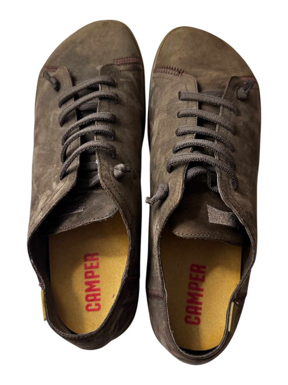 CAMPER Peu Brown Slip-On Sneakers Men's Size EU 44